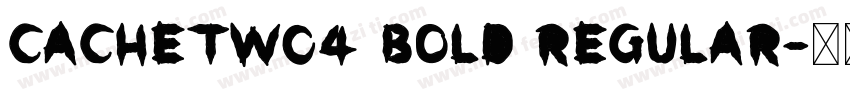 CachetW04 Bold Regular字体转换